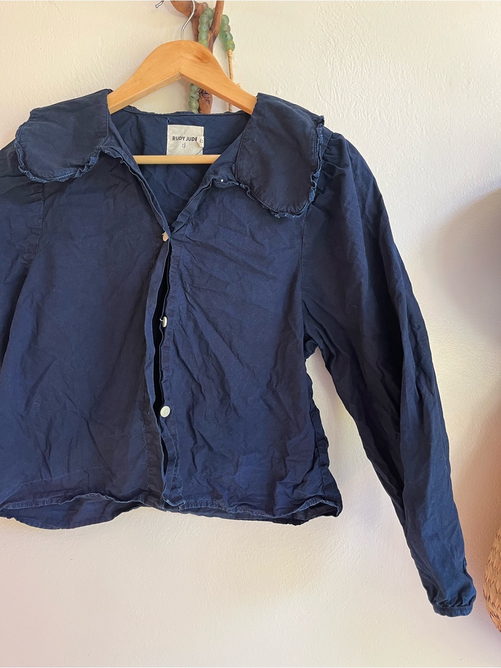 Rudy Jude Dark Navy Button-Front Women's Jean Jacket